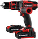 Einhell accu klopboor- schroefmachine te-cd 18 48 li-i kit - power x-change - 18 v li-ion - met impactfunctie - 2 snelheden - 48 nm - incl. 2x 2,0 ah accu en lader