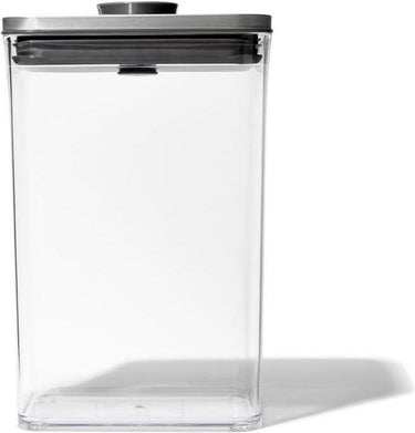Oxo - pop steel voorraadbus - rechthoekig - medium - 2,6 liter