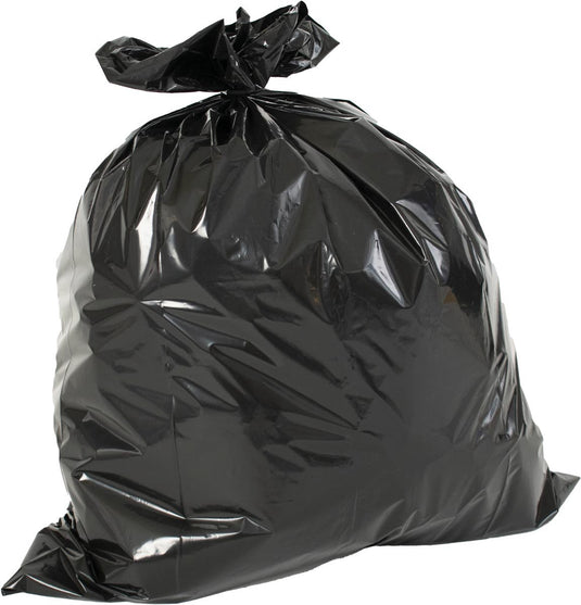 V-part vuilniszak ft 60 x 80 x 0.02 cm, zwart, hdpe, 20 x rol van 20 stuks