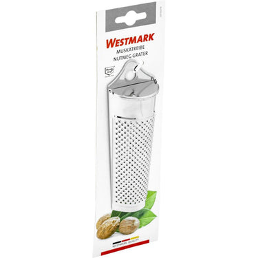 Westmark nootmuskaatrasp, met opbergvak voor nootmuskaat, lengte: 15 cm, roestvrij staal, zilver, 11532270