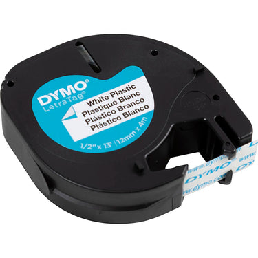Etiketteertape dymo letratag wit 4m