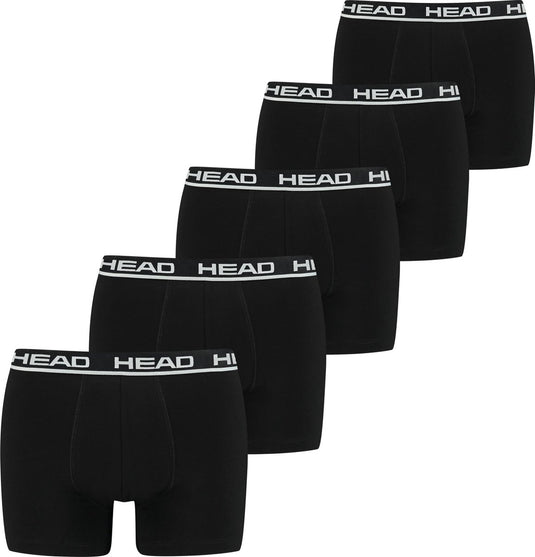 Head 5-pak heren boxershorts - zwart - multipack heren onderbroeken katoen - xl
