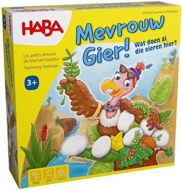 Haba | familiespel mevrouw gier! wat doen al die eieren hier?