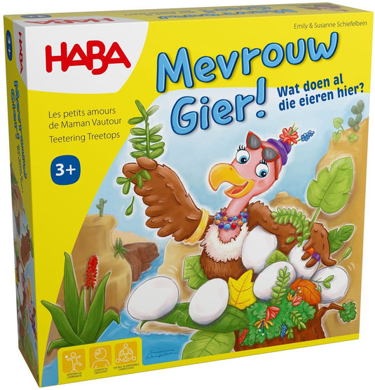 Haba | familiespel mevrouw gier! wat doen al die eieren hier?
