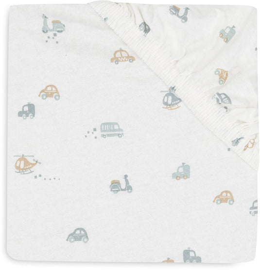 Jollein baby - hoeslaken jersey 60x120cm - ledikant babybed - zacht katoen - on the go