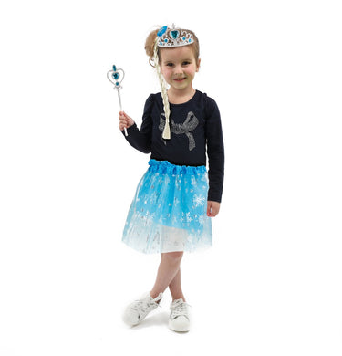 Toi-toys ice princess met tutu, tiara en staf prinses