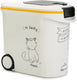 Curver voedselcontainer kat - 35l- 12kg - 28x49x43cm - wit geel zwart