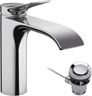 Hansgrohe vivenis ééngreeps wastafelmengkraan 110 met trekwaste chroom