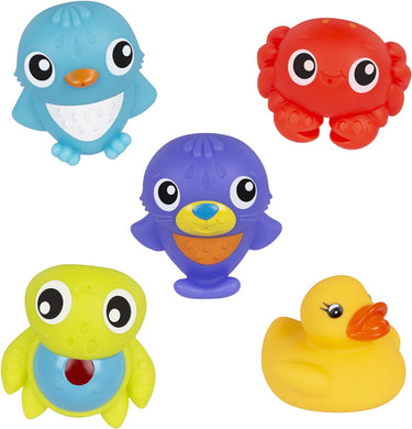 Playgro badspeelgoed - under the sea squirtees- badspeelgoed - set van 5 stuks - speelgoed baby - speelgoed 1 jaar - baby speelgoed - badspeelgoed - speelgoed bad - baby badspeelgoed