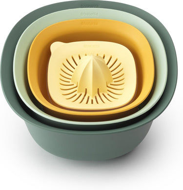Brabantia tasty+ beslagkom set - met vergiet en citruspers - mixed colours