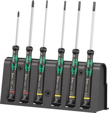 Wera 2035 6 b schroevendraaierset elektronica en fijnmechanica 6-delig plat, kruiskop phillips