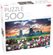 Tactic old mills and tulips – puzzel – 500 stukjes – hollandse molens en tulpenvelden – typisch nederlands landschap – hoogwaardige scandinavische kwaliteit