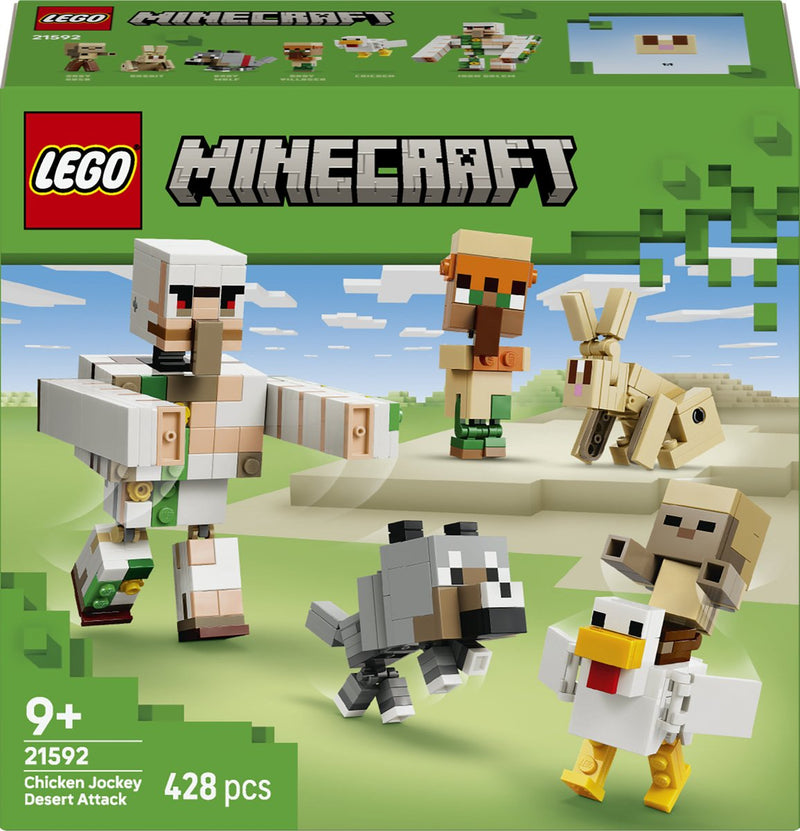 Afbeelding laden in galerijviewer, Lego minecraft kipberijder woestijnaanval speelgoed voor kinderen met personages 21592
