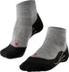 Falke tk5 short anti-blaar dun wol functioneel materiaal wandelsokken dames grijs - maat 37-38