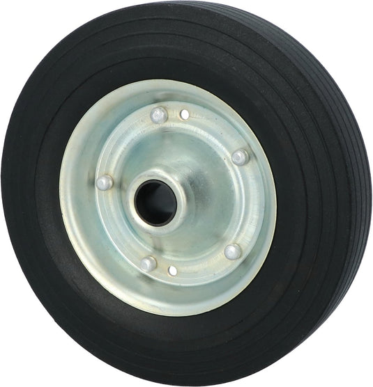 Carpoint reservewiel voor neuswiel (ean 8711293053773) - metalen velg en massief rubberen wiel - wiel 200x50mm - draagvermogen van 150kg