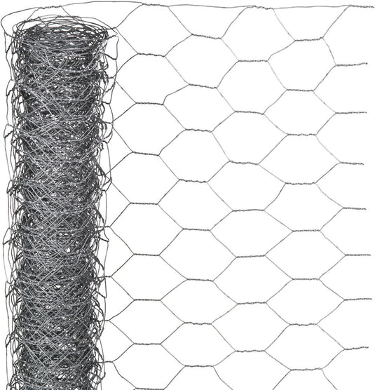 Nature - verzinkt staal gaas - 5 x 1,5m - grijs - 13mm mazen
