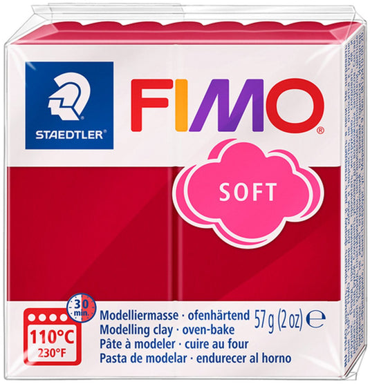 Fimo soft boetseerklei 57 g kersrood