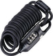 Bbb cycling kabelslot fiets - 180 cm - mountainbike en racefiets slot lichtgewicht - compact cijferslot: fiets, helm, bagage - klein fietsslot - coilsafe bbl-56