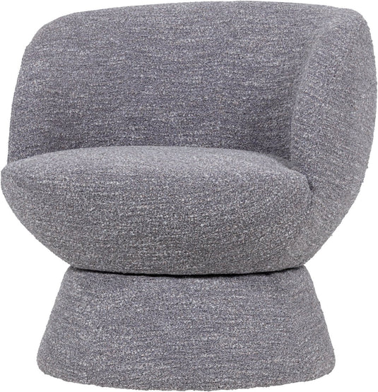 Woood shuffle draaifauteuil - melange - grijs - 72x73x71