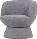 Woood shuffle draaifauteuil - melange - grijs - 72x73x71