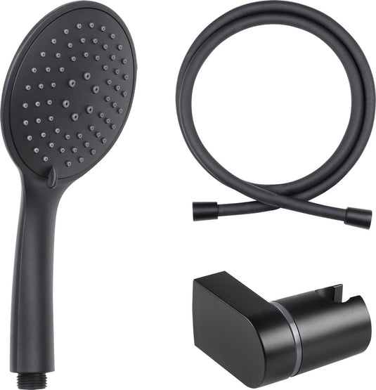 Differnz handdouche - 3 standen - met doucheslang 1.5 m - handdouche houder kantelbaar - zwart