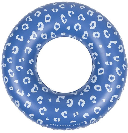 Swim essentials - zwemband - ø95 cm - blauw - luipaardprint - kind - flamingohoofd