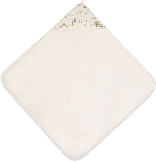 Jollein badcape baby - 100% badstof katoen - 75x75 cm - tiny park