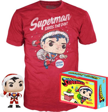 Funko pop! tee box: dc superman saves the day #353 (size xl)
