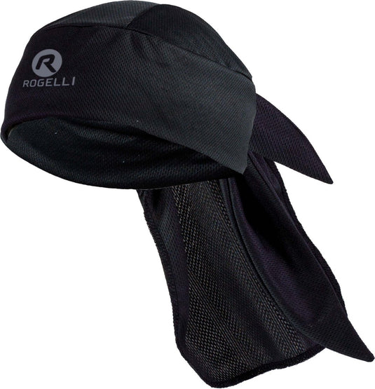 Rogelli bandana wielrennen heren en dames - hoofddoek fietsmuts unisex - zwart - maat one size