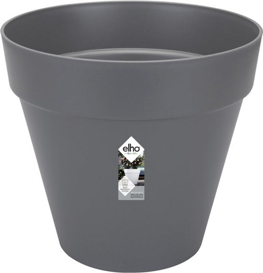 Elho loft urban rond 40 - bloempot voor buiten - ø 38.5 x h 35.3 cm - antraciet