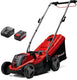 Einhell accu grasmaaier ge-cm 18 33 li kit - power x-change - 18 v li-ion - maaibreedte: 33 cm - aanbevolen gazonoppervlakte: tot 200 m² - 30 l opvangzak - maaihoogte: 25-65 mm - incl. 4.0 ah accu en lader