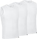 Gripgrab - ultralight 3pack mesh mouwloos base layer zomer fiets ondershirt polygiene zweethemd - wit - heren - maat m