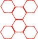 Avento trainingsframe hexagoon 6-delig - fluororanje