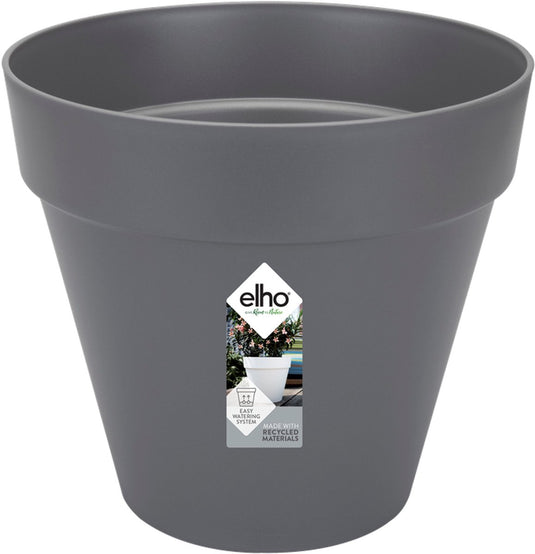 Elho loft urban rond 25 - bloempot voor buiten - ø 24.5 x h 22.0 cm - antraciet