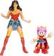 Jakks sonic dc amy 6cm wonder women 13cm figuren veelkleurig
