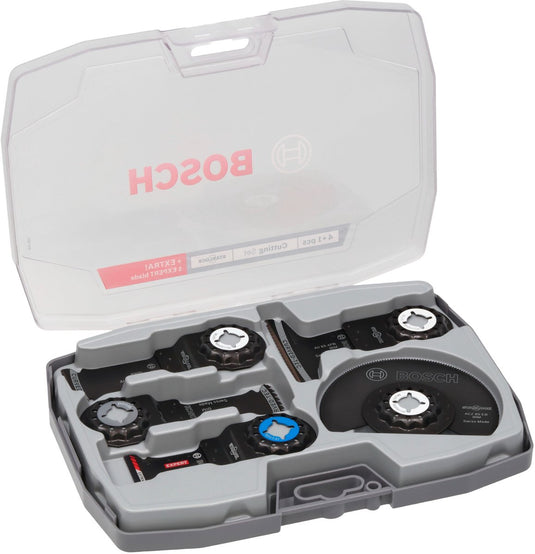 Bosch professional multifunctioneel gereedschap accessoires zaagset 5-delig ( 2608669093 ) starlock + koffer