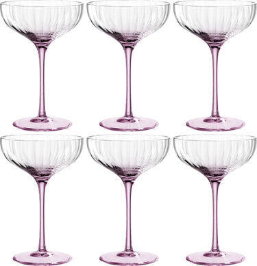 Leonardo poesia champagne coupe 260ml rosé - set 6
