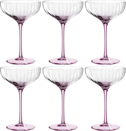 Leonardo poesia champagne coupe 260ml rosé - set 6