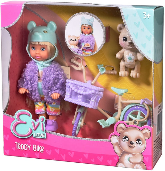 Simba - modepop evi love teddy bike - fiets en teddybeer