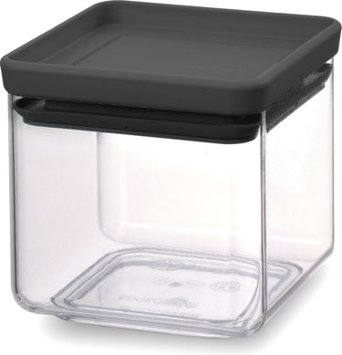 Brabantia tasty+ voorraadbus - stapelbaar - 0,7 l - dark grey