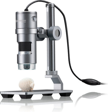 Bresser krachtige digitale microscoop 5mp met usb, led ringverlichting 10x-280x vergroting voor hobby en professioneel gebruik