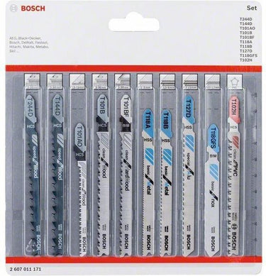 Bosch decoupeerbladenset all in one, 10 st.