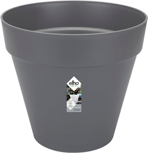 Elho loft urban rond 60 - grote bloempot voor buiten - waterreservoir - 100% gerecycled plastic - ø 58.0 x h 54.0 cm - antraciet