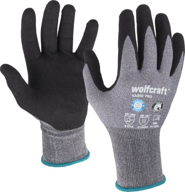 Wolfcraft - werkhandschoenen maat xxl - thermatech - nitril - maat 11 - 4985000