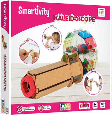 Smartivity mechanische kaleidoscope - houten 3d bouwpakket caleidoscoop - duurzaam constructiespeelgoed modelbouw - cadeau voor jong oud - vanaf 8 jaar tot volwassen