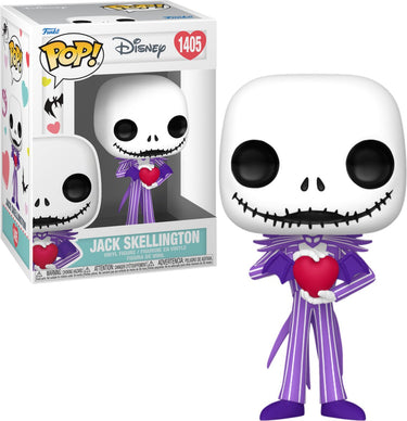 Funko the nightmare before christmas jack skellington (valentine) vinylfiguur 1405 unisex pop! - meerkleurig - standard