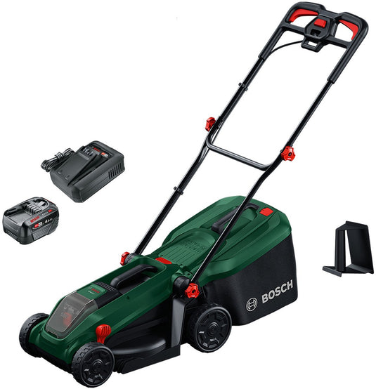Bosch groen accumaaier rotak 18v-32 | incl. 1 x 18 v li-ion accu (4,0 ah) + al18v-44 lader + mulchplug - 06008b9p00