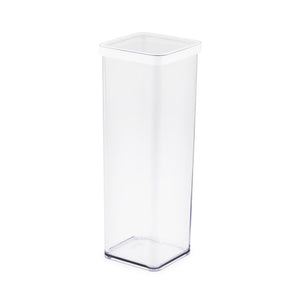 Rotho loft voedselbewaardozen - met witte siliconenafdichtring - vierkant 2 liter - transparant