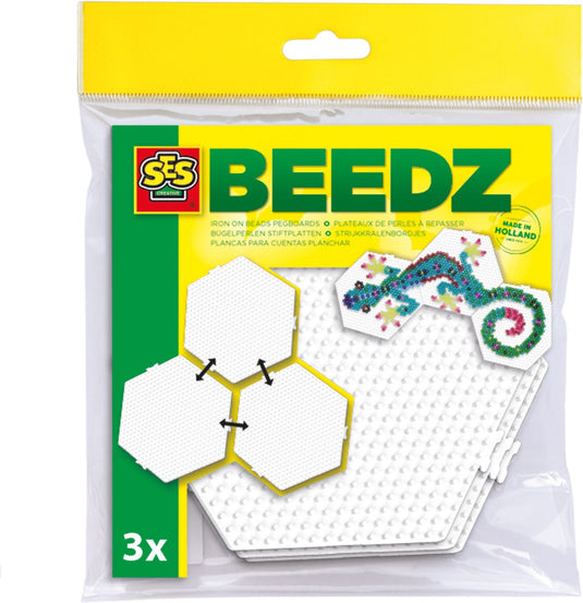 Ses creative ses zeshoek koppelbaar legbord, 3st.