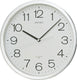 Seiko wandklok qxa020s - wit rond 36cm - kunststof